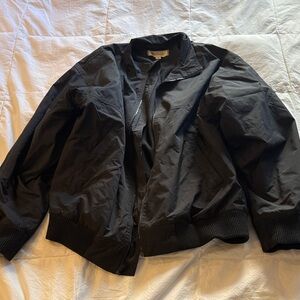 Madewell Men's Classic Black Bomber Jacket